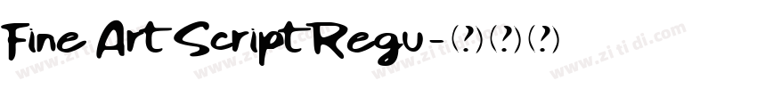 Fine Art Script Regu字体转换